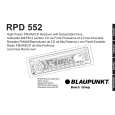BLAUPUNKT RPD 552 Instrukcja Obsługi