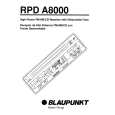 BLAUPUNKT RPDA8000 Instrukcja Obsługi