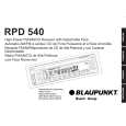 BLAUPUNKT RPD 540 Instrukcja Obsługi