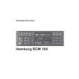 BLAUPUNKT HAMBURG RCM104 Instrukcja Obsługi