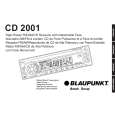 BLAUPUNKT CD 2001 Instrukcja Obsługi