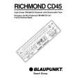 BLAUPUNKT RICHMOND CD45 Instrukcja Obsługi