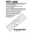 BLAUPUNKT RPC4000 Instrukcja Obsługi